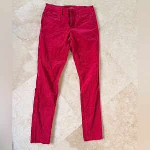 LOFT Red Slim Corduroy Pants - 26/2